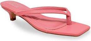 Chase + Chloe by Intouch Footwear Raya Kitten Heel Sandal in Pink Pu at Nordstrom Rack, Size 10