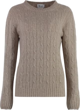 THE (ALPHABET) Maglione con lavorazione intrecciata - Toni neutri