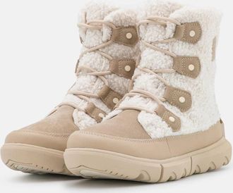 Sorel Explorer II Joan Womens Beige Faux Fur Cozy Ankle Boots RHS2720