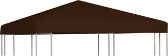 vidaXL Toldo De Cenador Marr&oacute;n 310 G/m&sup2; 3x3 M Vidaxl Marr&oacute;n