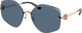 Tory Burch TY6111 33534L Womens Sunglasses Gold Size 58