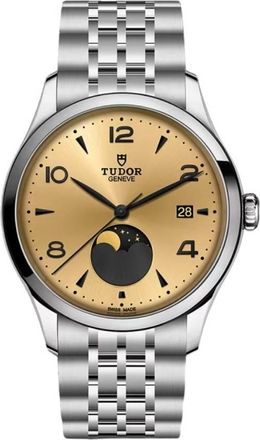 Tudor 1926 Luna Automatic Moon Phase Champagne Dial Mens Watch M91560-0001