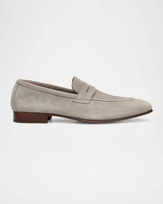 Donald J Pliner Men & apos;s Jayce Suede Penny Loafers