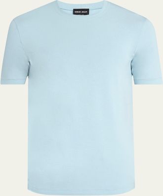 Giorgio Armani Mens Solid Short-Sleeve T-Shirt