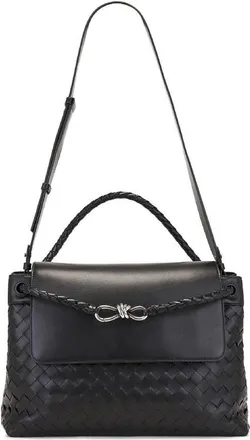 Bottega Veneta Andiamo Intrecciato Leather Messenger Bag
