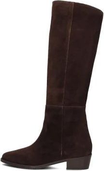 Notre-V Bruine laarzen voor herfst en winter - Dames - Hoge Laarzen - Bruin - 39 EU - Wol - Schoenen