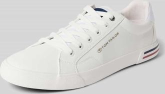 Tom Tailor Low Top Sneaker in Lederoptik Modell STEVE in Weiss, Gr&ouml;&szlig;e 40