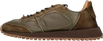 Buttero Su&egrave;de en Stoffen Sneakers - Heren - Sneakers - Groen - 41 EU - Su&egrave;de - Schoenen