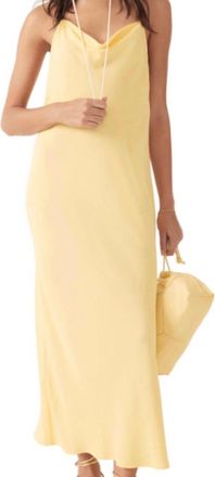BA&SH Fame Flowing Dress In Yellow