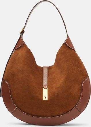 Polo Ralph Lauren Borsa a spalla Polo ID Large in suede