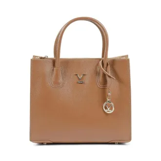19V69 Elegant Leather Tote Bag with Spacious Interior - female - 19v69 Italia - Shopping Bags - Brown - ONE SIZE - Bags