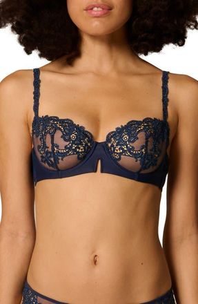 Simone P&eacute;r&egrave;le Saga Underwire Demi Bra in Saphire at Nordstrom, Size 32D
