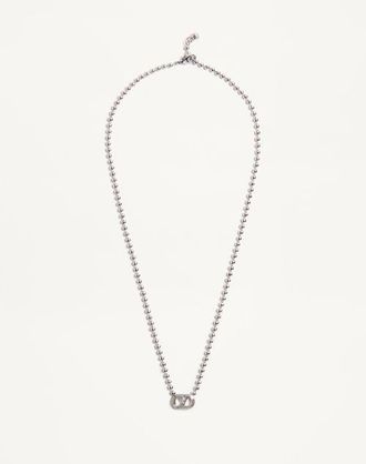 Valentino Garavani Collana Ovalette In Metallo Uomo TRASPARENTE UNI