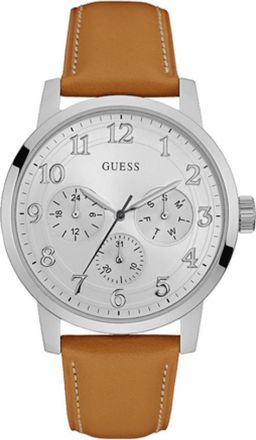 Guess Brooklyn Mens Brown Watch W0974G1 Leather - One Size