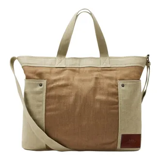 A.P.C. A.p.c. - Cabas Jardin - Heren - Tassen - Beige - Maat: ONE Size Katoen