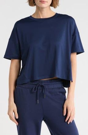 90 Degree by Reflex Supersoft Day One Boxy High-Low T-Shirt in Naval Blue at Nordstrom Rack, Size X-Small