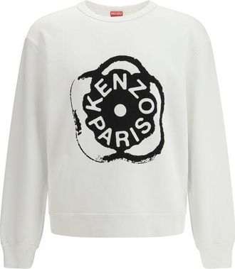 Kenzo White Cotton Mens Sweatshirt
