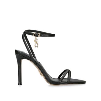 Steve Madden Womens Leather Juniper Black Heels - Size UK 4