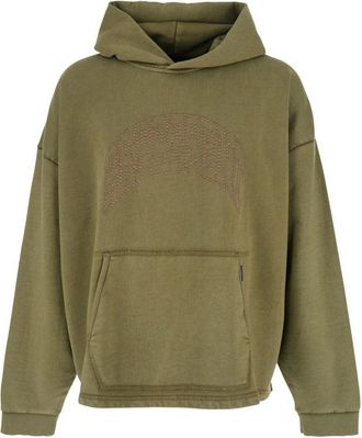 Represent Embellished Hoodie - Heren - Hoodies - Groen - XL - Katoen - Hoodies & sweatvesten