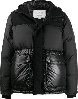 Woolrich Bomberjack - Heren - Gewatteerde jassen - Zwart - XL - Wol - Jassen