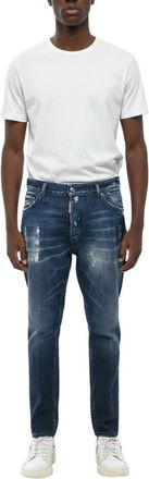Dsquared2 Blue Slim Distressed Jeans