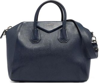 Givenchy Borsa tote Antigona media in pelle - Blu