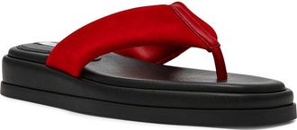 Steve Madden Bella Womens Sandals Red Suede : 6.5 M
