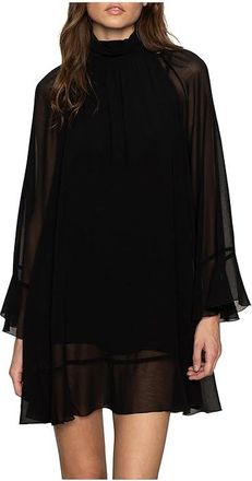 Sanctuary The Soulmate Mini Dress Womens Dress Black : XS (US 2), Polyester