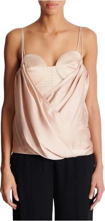 Balmain Mujer, Camisetas, Beige, Talla: XS