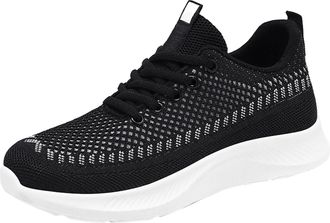 Generic Women Wide Fit Walking Sport and Outdoor Shoes Womens Casual Shoes Spring Summer and Autumn Single Mesh Breathable Casual Running Commuting White Snea