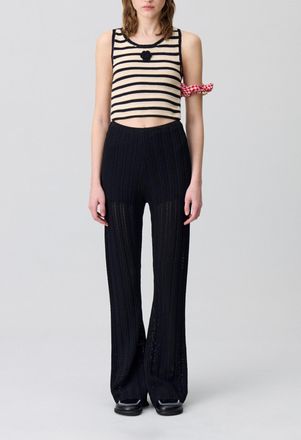 Claudie Pierlot Pantalon fluide crochet
