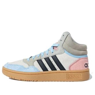 adidas (WMNS) adidas Hoops 3.0 Mid Clear Brown Sky Blue HP3105