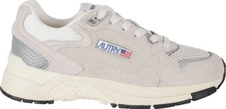 Autry Sand Hyperway Low Mesh Inserts Suede Sneakers