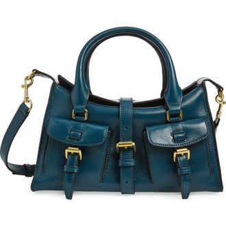 Mulberry Small Roxanne High Shine Leather Crossbody Bag in Out Of The Blue at Nordstrom