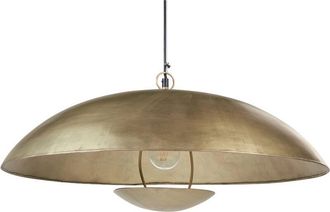 Beliani L&aacute;mpara De Techo De Metal Lat&oacute;n 150 Cm Colgante Hecho A Mano Contempor&aacute;neo Agrani