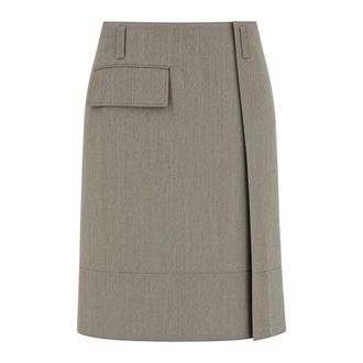 Marni Gonna midi in lana con tasca - - Skirts - Donna - Grigio - S