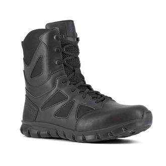 Reebok Rb8805 Mens Sublite Cushion Soft Toe 8 Tactical Boot with Side Zipper Black Military, 11 UK