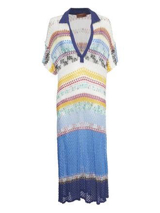 Missoni side-slits maxi dress - White