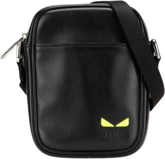 Fendi Pre-owned Cross Body Bags, male, Black, Size: ONE SIZE Pre-owned Vintage Shoulder Bag
