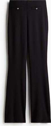 H&M Ausgestellte Leggings mit Zierkn&ouml;pfen - Schwarz