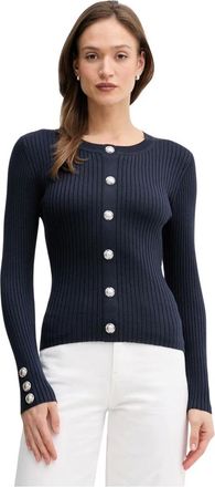 Marc Aurel Dames, Truien, Blauw, Maat: XL Viscose