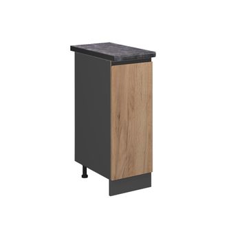 Vicco Armario De Farmacia R-line, Roble Dorado, 30 Cm, Et Antracita