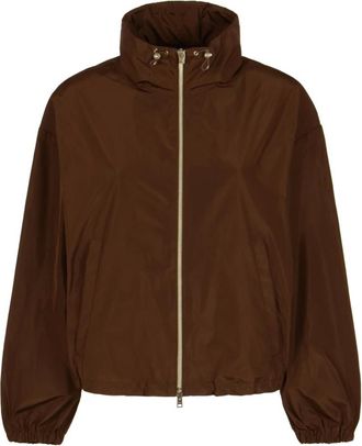 Herno New Techno Taffeta Jacket - female - Herno - Light Jackets - Brown - S - Jackets