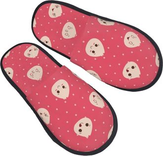 Generic Warm Slipper Cute Rice And Sushi Pattern Home Slipper Unisex Scuff Slippers Non-Slip Fluffy Slippers For Winter Hotel Travel L