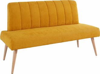 Exxpo Sofa Fashion Sitzbank »Costa, moderne Rückensteppung, bequem und elegant, hoher Holzfuss« hochwertige Detailverarbeitung, Frei im Raum stellbar