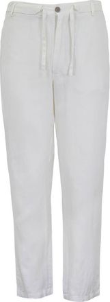 Lords of Harlech Solid Linen Drawstring Pant in White at Nordstrom, Size Xx-Large X 32
