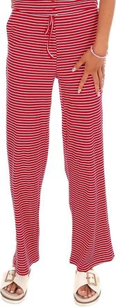 Bailey Rose Womens All That And More Stripe Pants In Red