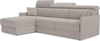 Divani.Store Sof&aacute; esquinero convertible impermeable 232 cm izquierdo gris