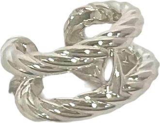 Herm&egrave;s Silver Silver 925 Band Ring (Pre-Owned)