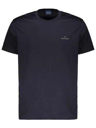 Paul & Shark Navy Logo Crew Neck T-Shirt